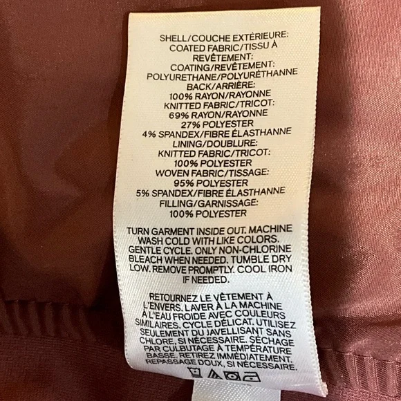 Express Women's Burgundy Faux Leather Jacket - Picture 5 of 7